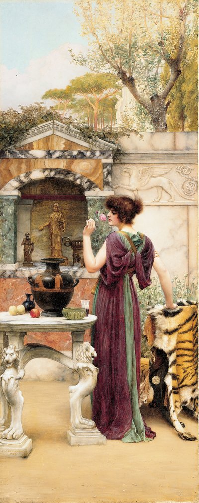 Al Santuario del Giardino, Pompei da John William Godward
