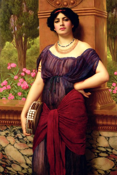 Il Suonatore di Tamburello da John William Godward
