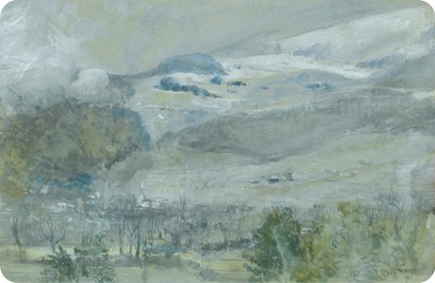 Paesaggio della valle svizzera da John William Inchbold