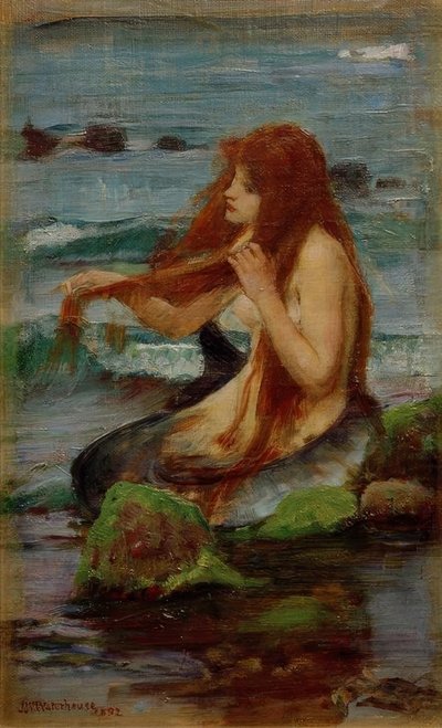 Una sirena da John William Waterhouse