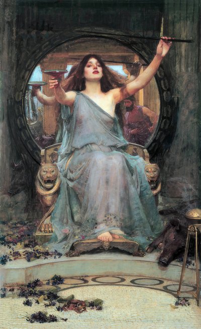 Circe offre la coppa a Ulisse da John William Waterhouse