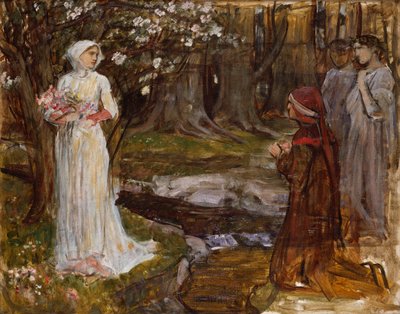 Dante e Beatrice, 1915 da John William Waterhouse