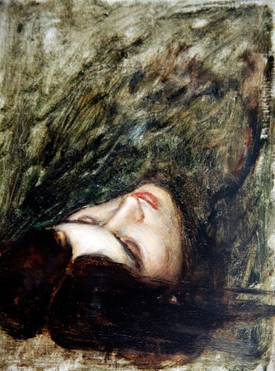 Testa di Orfeo - uno schizzo, circa 1899-1900 da John William Waterhouse