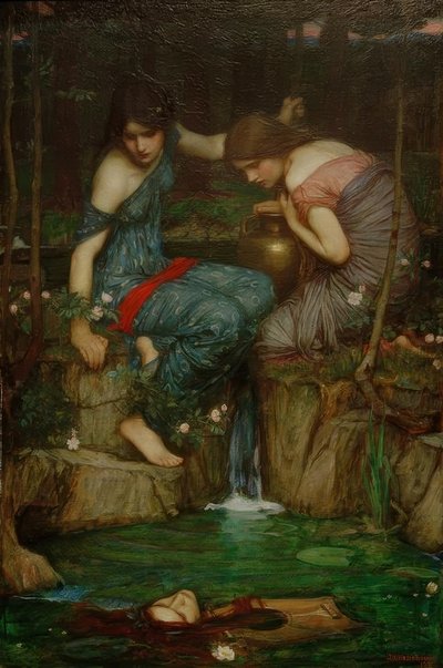 Ninfe che trovano la testa di Orfeo da John William Waterhouse