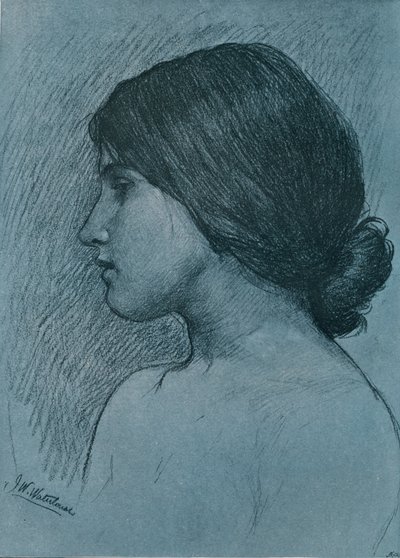 Studio di una Testa, c1899 da John William Waterhouse