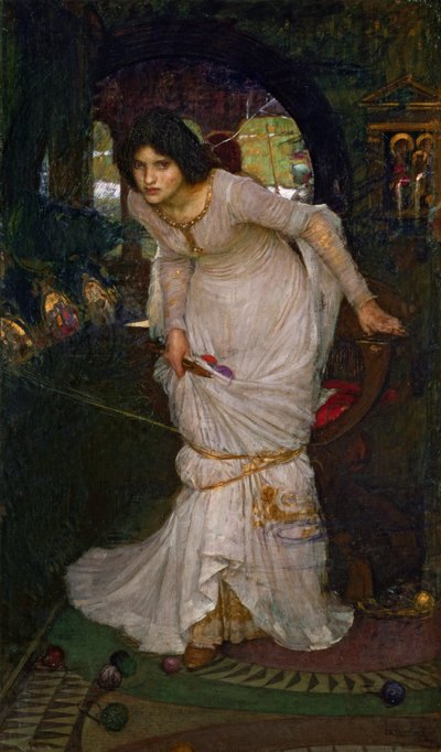 La signora di Shalott da John William Waterhouse