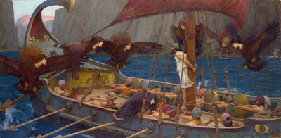 Ulisse e le Sirene da John William Waterhouse