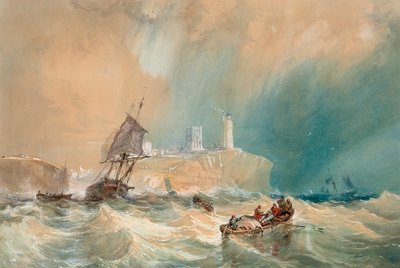 Un brigantino commerciale in uscita da Tynemouth da John Wilson Carmichael