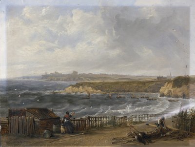 Cullercoats verso Tynemouth - Marea alta da John Wilson Carmichael