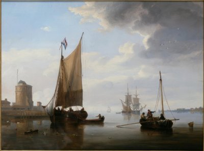 Pescatori in mare calmo da John Wilson Carmichael