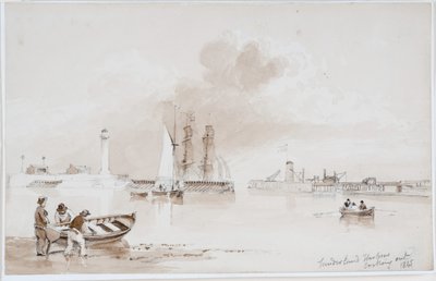 Porto di Sunderland guardando fuori da John Wilson Carmichael