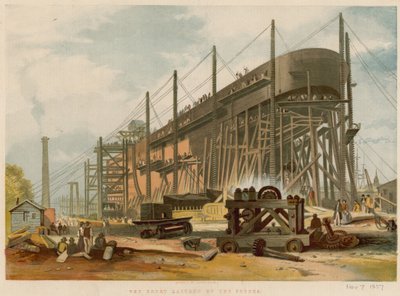 Il Great Eastern sugli scali da John Wilson Carmichael