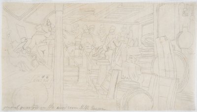 La sala ufficiali della H.M.S. Caesar da John Wilson Carmichael