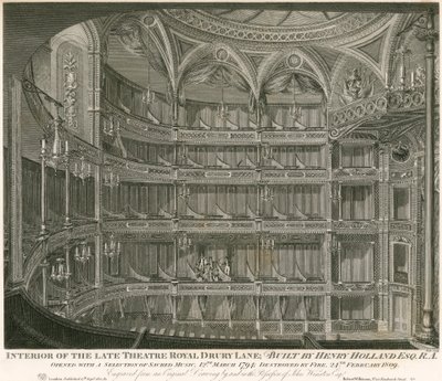 Interno del defunto Theatre Royal, Drury Lane, Londra da John Winston