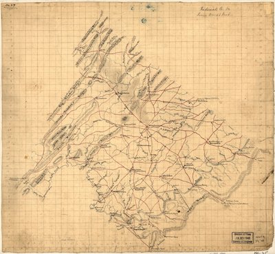 Frederick Co. Va., dalla mappa di Wood. LOC 2002627443 da John Wood