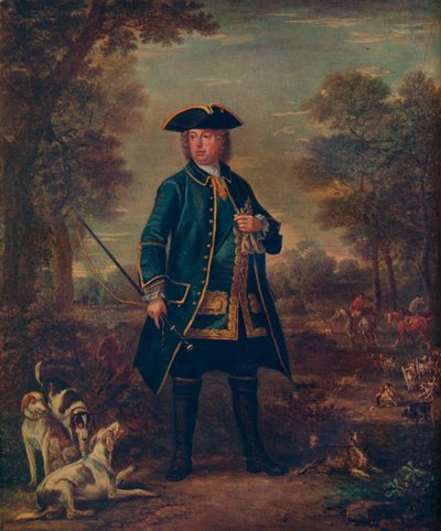 Sir Robert Walpole con cani da John Wooton