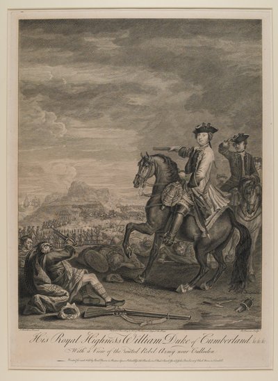 S.A.R. William (1721-65) Duca di Cumberland con una vista dell