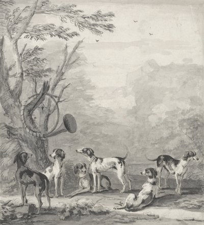 Cani in un Paesaggio da John Wootton