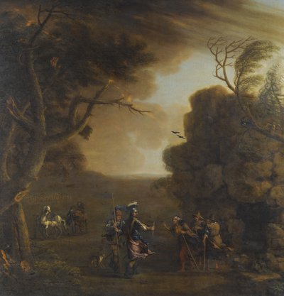 Macbeth e Banquo incontrano le tre streghe, 1759 da John Wootton