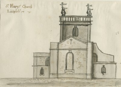Lichfield - Chiesa di Santa Maria da John Wright