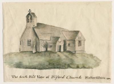 Chiesa di Weeford, 1782 da John Wright