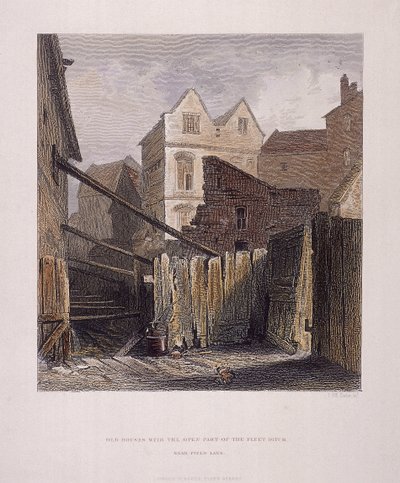 Fiume Fleet, Londra da John Wykeham Archer