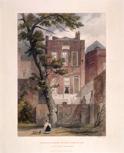 Veduta della residenza di Milton, Petty France, Westminster, Londra da John Wykeham Archer