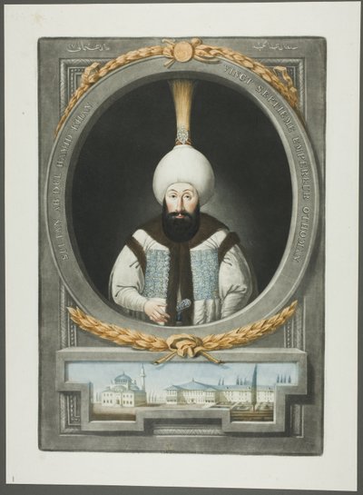 Abdul Hamid Khan, da Ritratti degli imperatori della Turchia da John Young