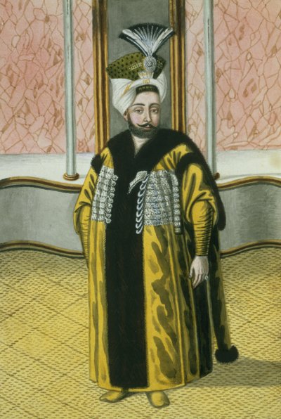 Mustapha IV (1779-1808) Sultano dal 1807 al 1808, tratto da "Una serie di ritratti degli imperatori di Turchia" da John Young