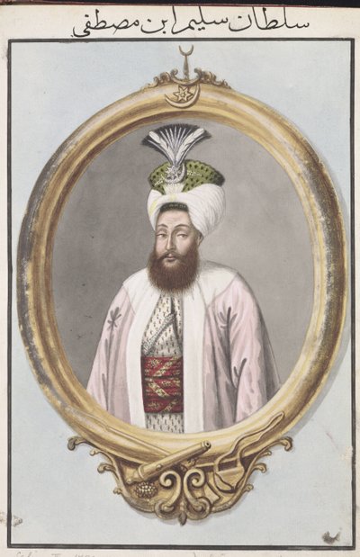 Selim III (1761-1808) Sultano dal 1789 al 1807, da "Una serie di ritratti degli imperatori di Turchia" da John Young