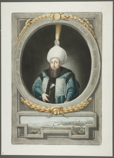 Selim Kahn III, da Ritratti degli imperatori della Turchia da John Young