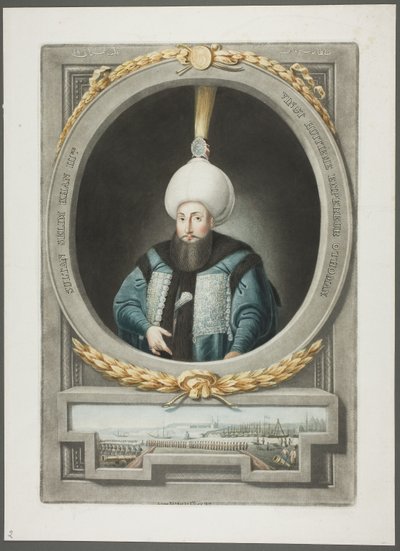Selim Kahn III, dai Ritratti degli Imperatori della Turchia da John Young
