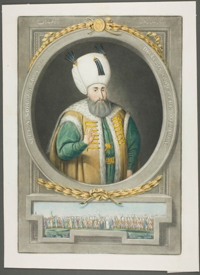 Soliman Kahn I, da Ritratti degli Imperatori della Turchia da John Young