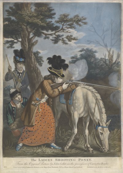 Il pony da tiro delle signore, 1780 da John after Collet