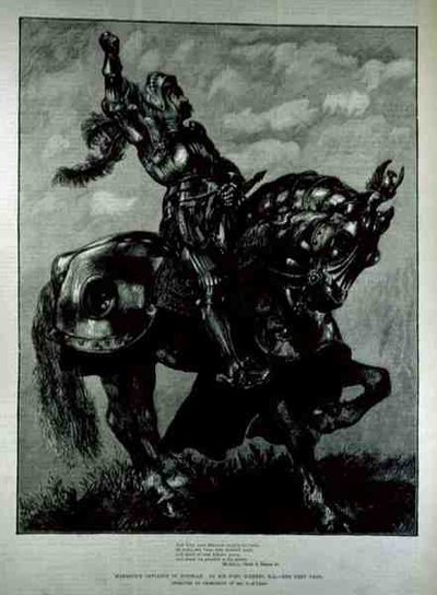 La difesa di Marmion a Douglas, da The Illustrated London News, 25 febbraio 1882 da John after Gilbert