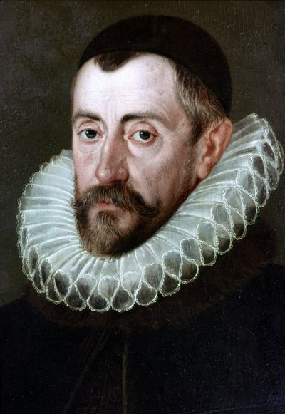 Sir Francis Walsingham (ca.1532-1590), politico inglese (dipinto di J.de Critz). Londra, National Portrait Gallery da John de Critz