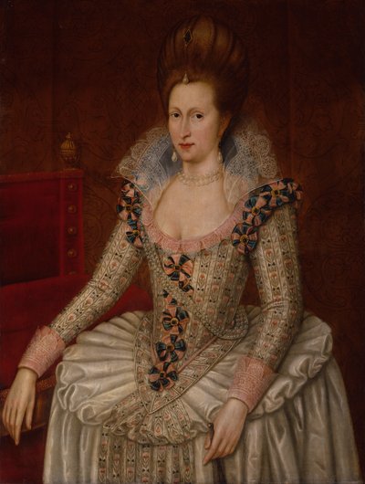 Regina Anna di Danimarca, c.1605 da John de the Elder (attr. to) Critz