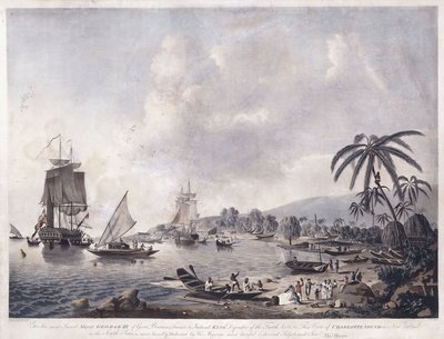 Veduta della baia di Matavai, Tahiti, 1787 da John the Younger Cleveley