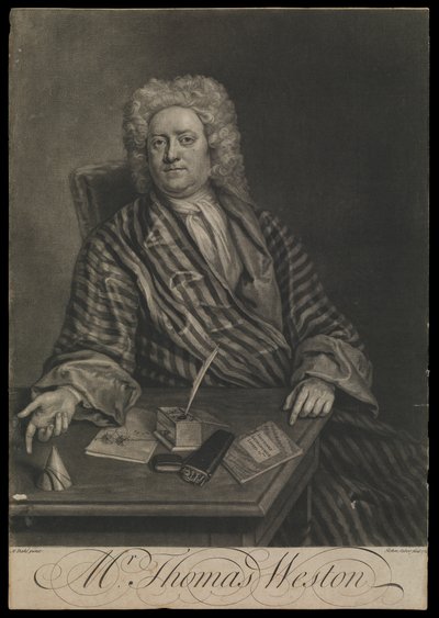Thomas Weston, c.1725 da John the younger Faber