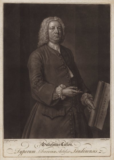 William Caslon, tipografo inglese da John the younger Faber
