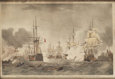 La Battaglia del Nilo, c. 1800 da John william Edy