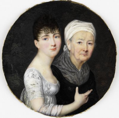Ritratto di una donna anziana e una giovane da Johns