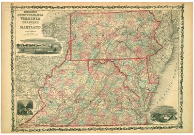 Università della Virginia, Dismal Swamp e città di Baltimora. Piatti 29-30. da Johnson and Browning