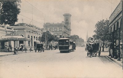 Old Court House Street dal Sud, Calcutta da Johnston and Hoffmann
