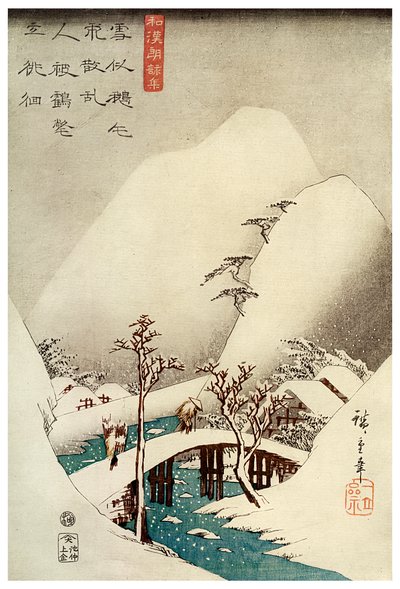 Un ruscello di montagna nella neve, XIX secolo 1925 da Jokin