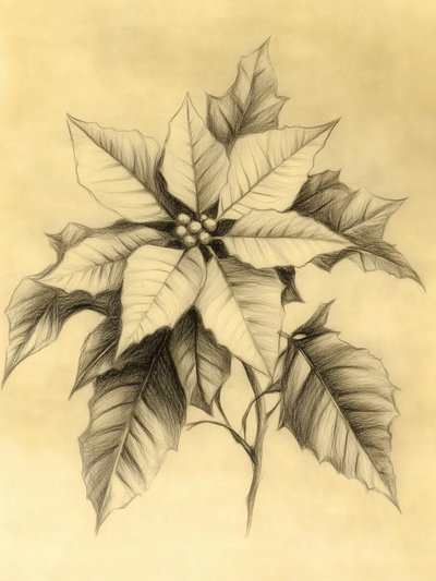 Elegante disegno di una stella di Natale da Jolly and Dash