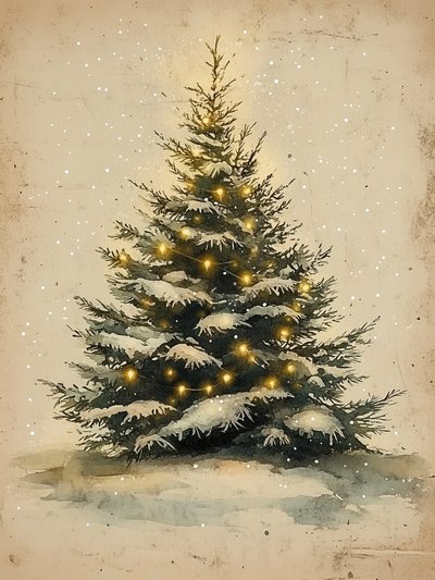 Albero di Natale innevato da Jolly and Dash