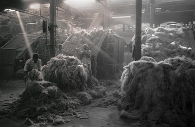 Fabbrica di iuta, Kolkata, India, 2017 (foto) da Jon Nicholson