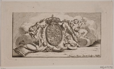 Vignetta con stemma reale da Jonas Haas