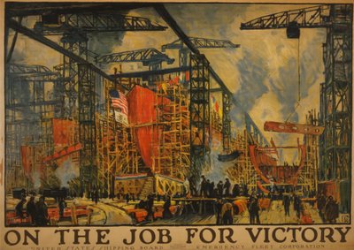 Al lavoro per la vittoria, 1918 da Jonas Lie
